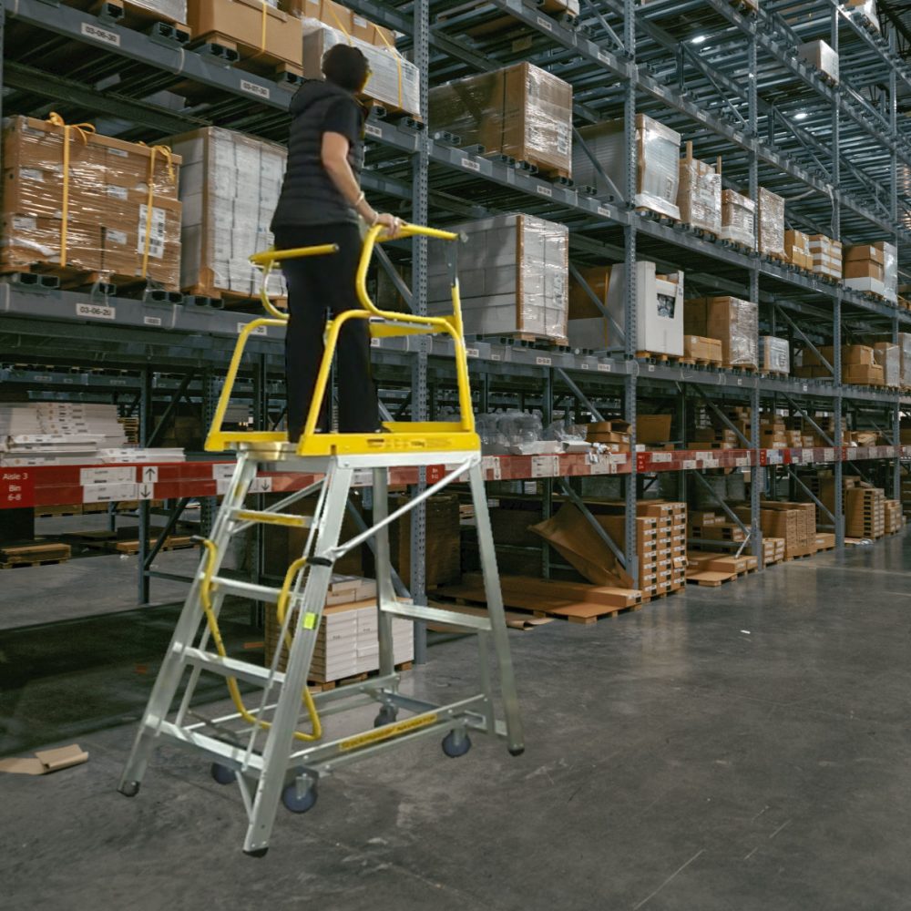 warehouse-platform-ladder