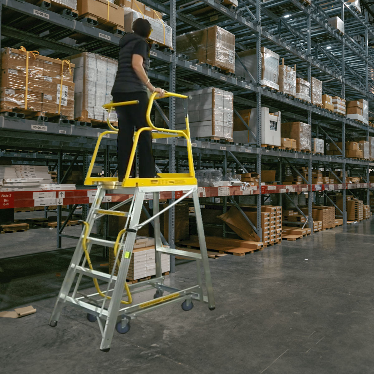 warehouse-platform-ladder